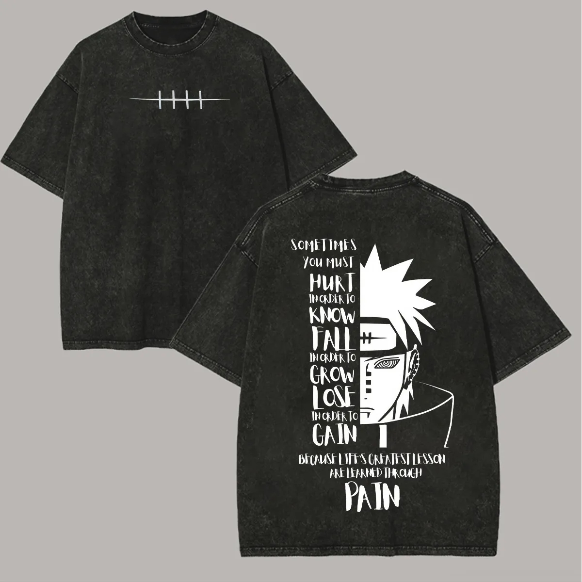 Naruto Shisui Uchiha T Shirt M - Acid Wash Vintage Graphic T Shirt recension och pris