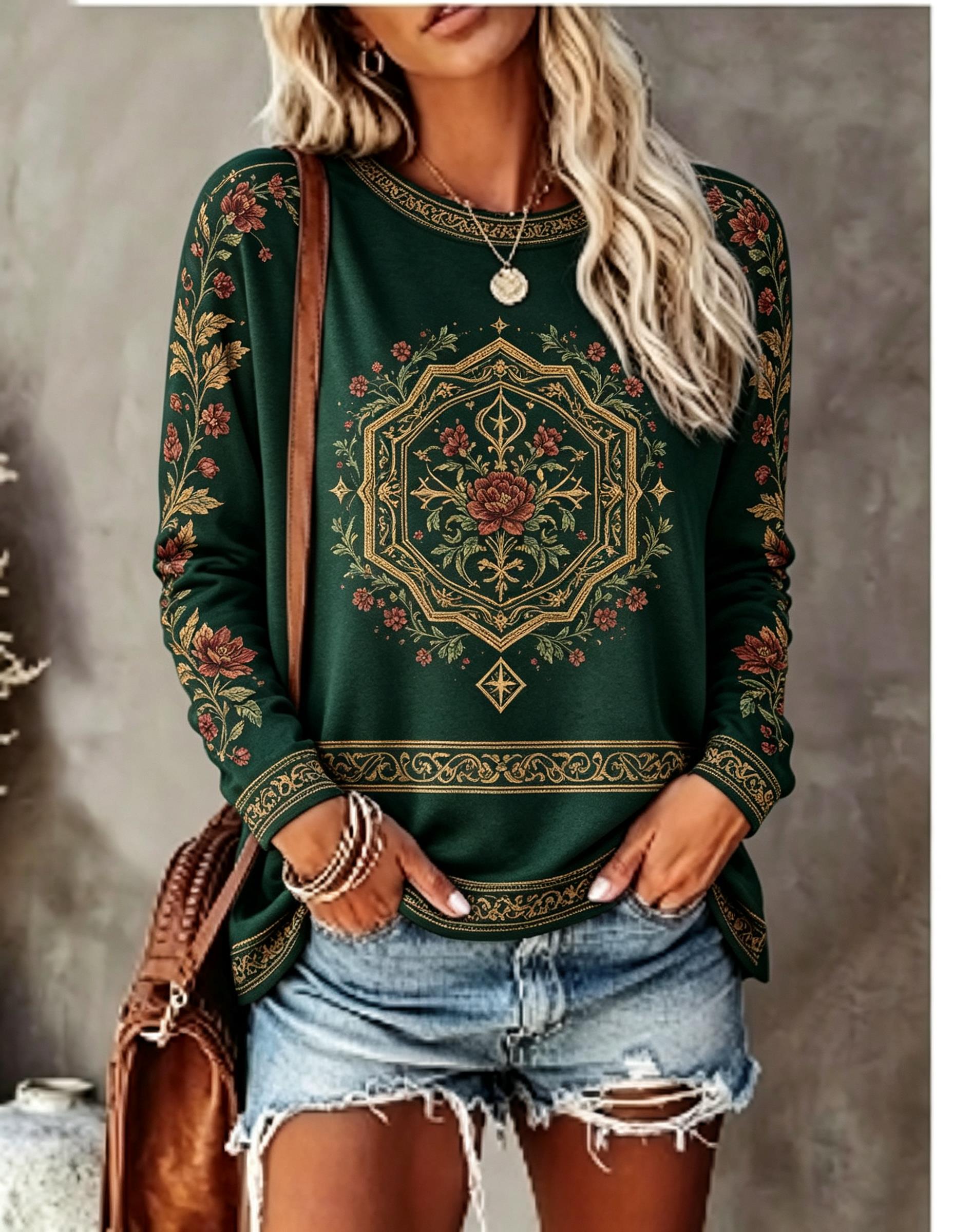 Women Crew Neck Long Sleeve T‑ - T-Shirts recension och pris