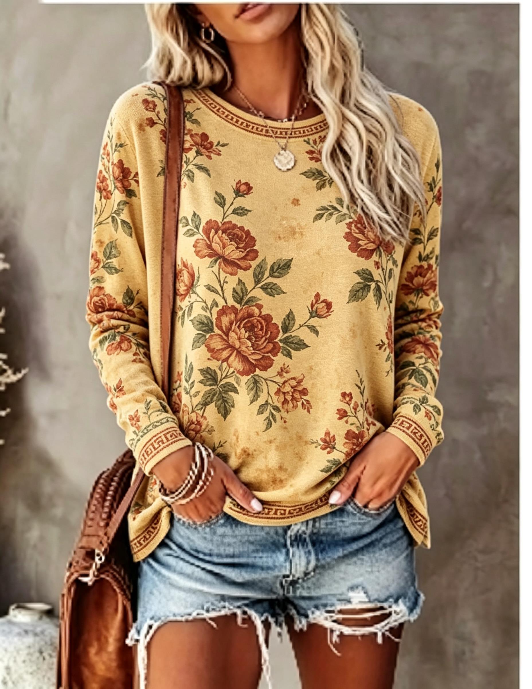 Women Crew Neck Long Sleeve T‑ - T-Shirts recension och pris