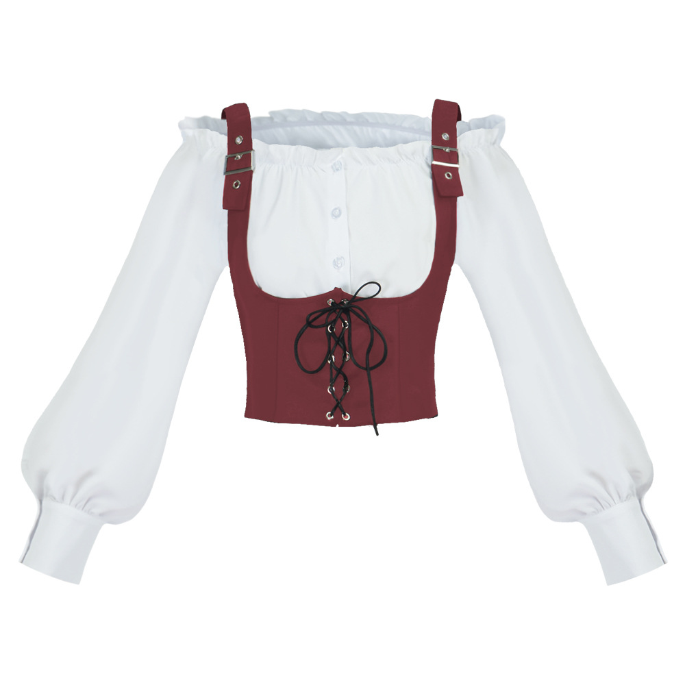 Retro Western Style Women Blou - Shirts recension och pris